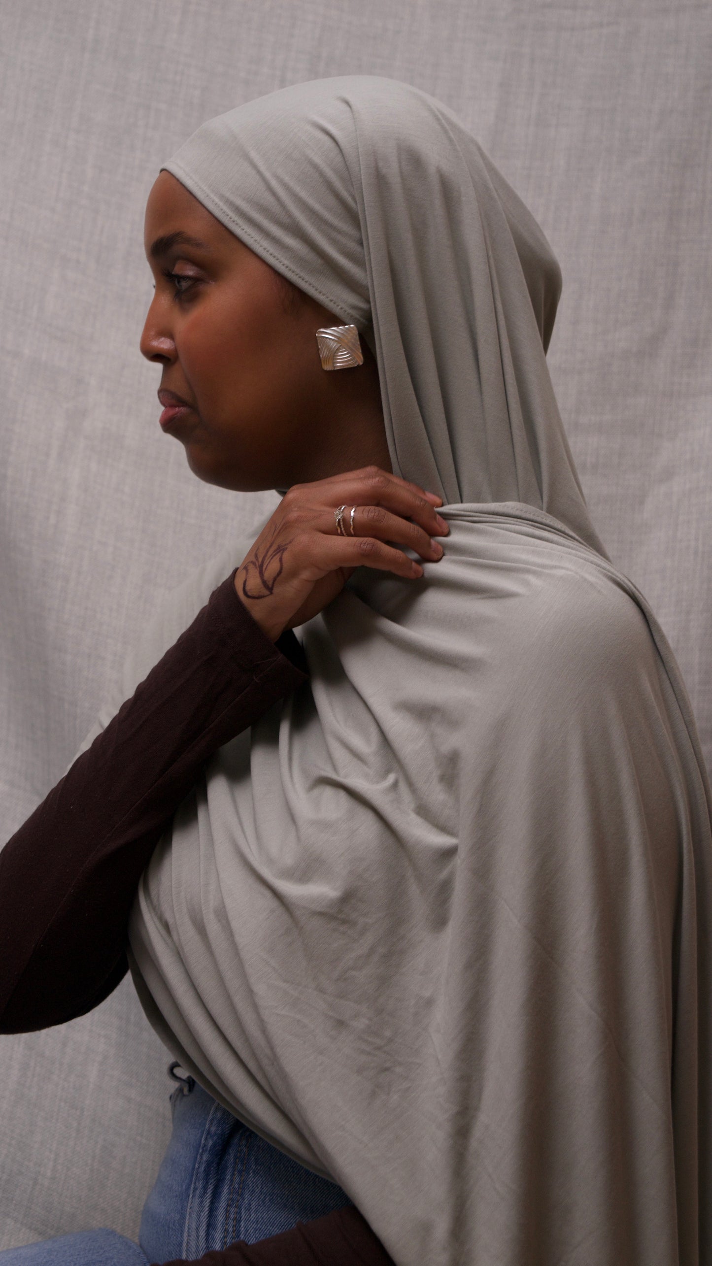 mint premium bamboo jersey hijab