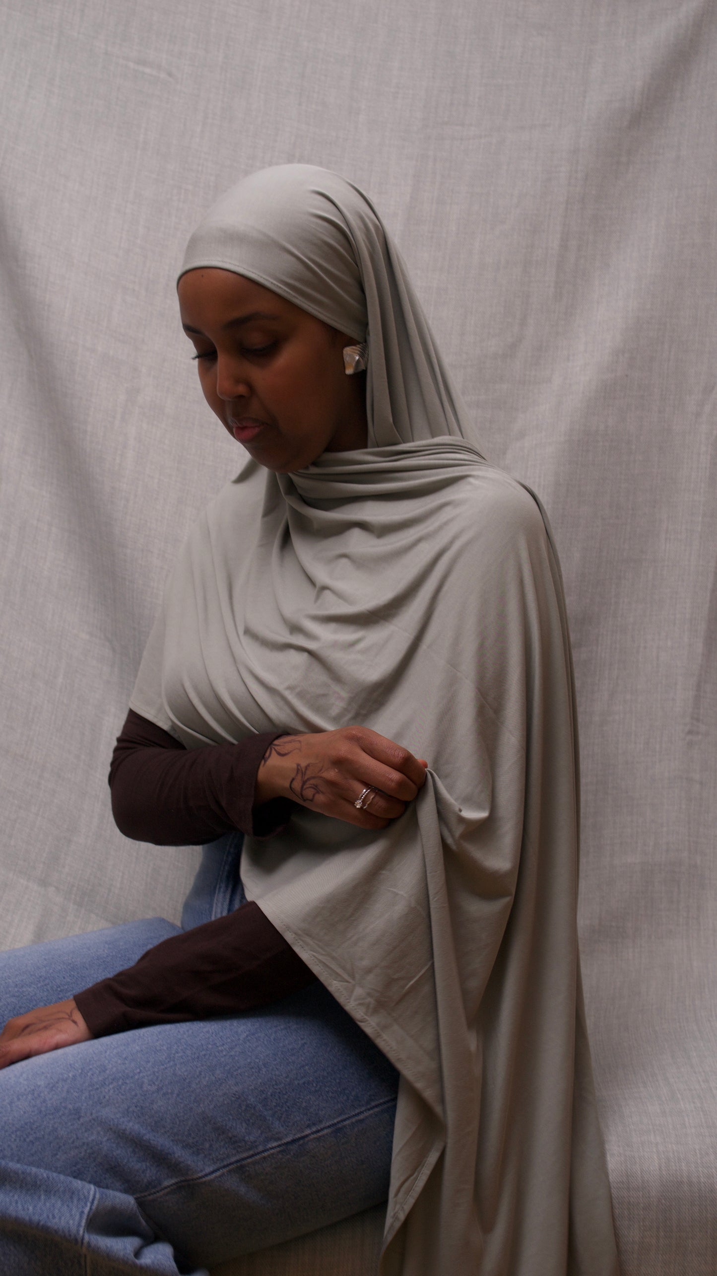 mint premium bamboo jersey hijab