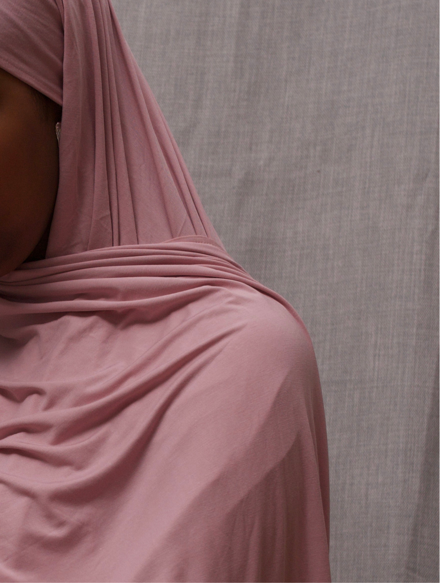 soft pink premium bamboo jersey hijab