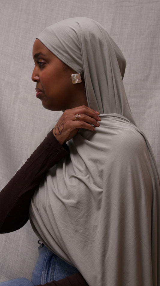 mintgrön premium bamboo jersey hijab – 180x70 cm | mjuk, lyxig & trendig