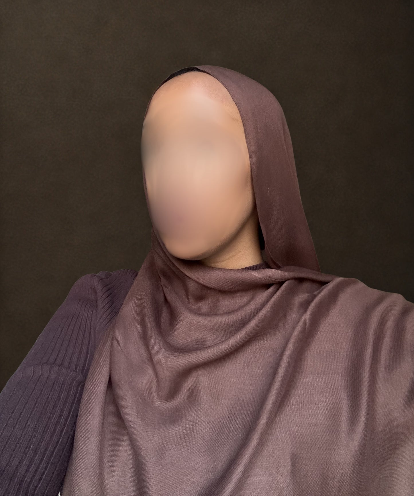 brun premium modal hijab – 180x70 cm | mjuk, lyxig & elegant